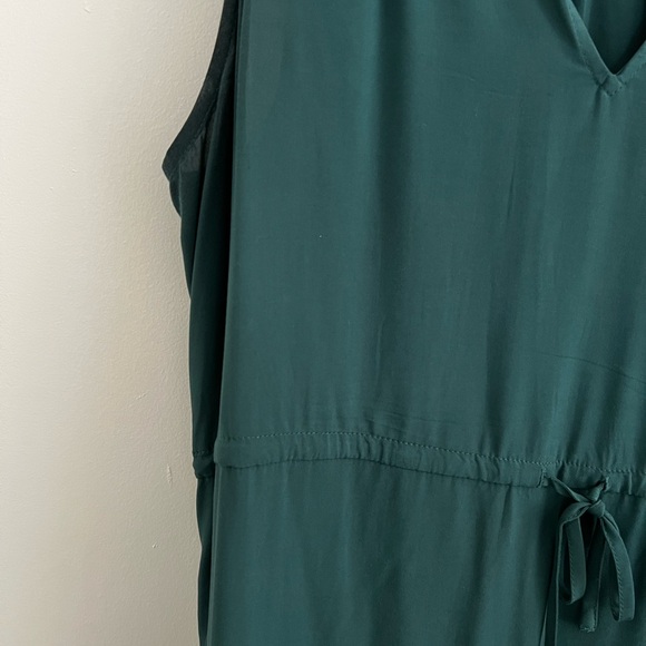 GAP Teal Sleeveless Ruffle Neck Mini Dress Size M | Like New - Picture 5 of 10